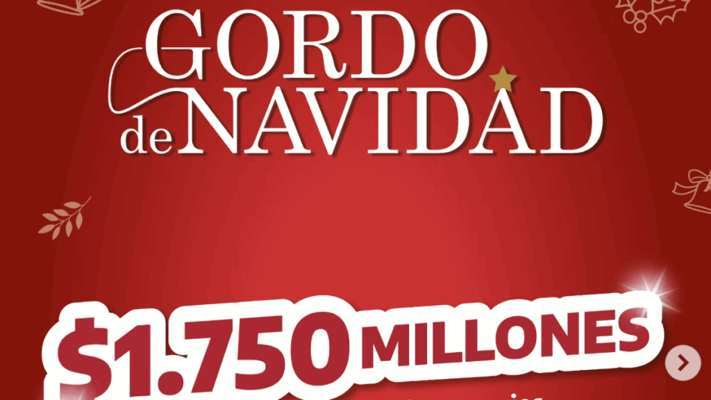 Ya está a la venta el Gordo de Navidad con más de $1.750 millones en premios