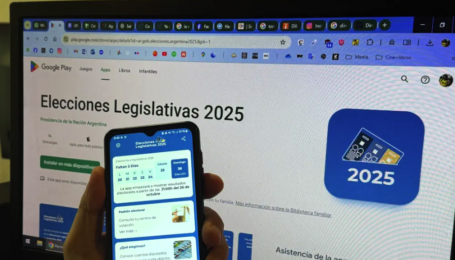 Ya se puede descargar la app oficial para seguir las Elecciones Legislativas 2025