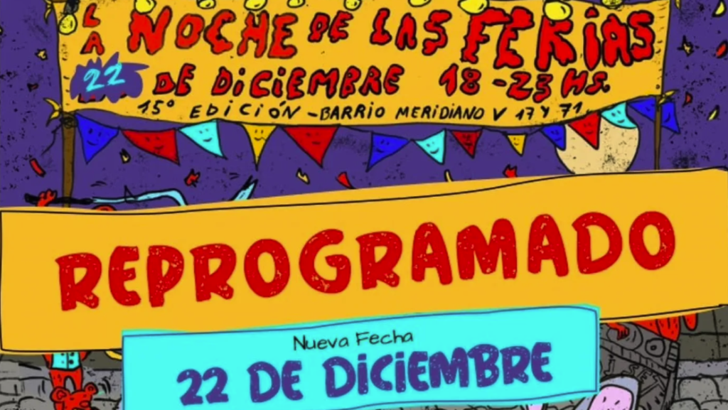 La Noche de las Ferias cambia de fecha en La Plata por el mal clima: cuándo se realizará