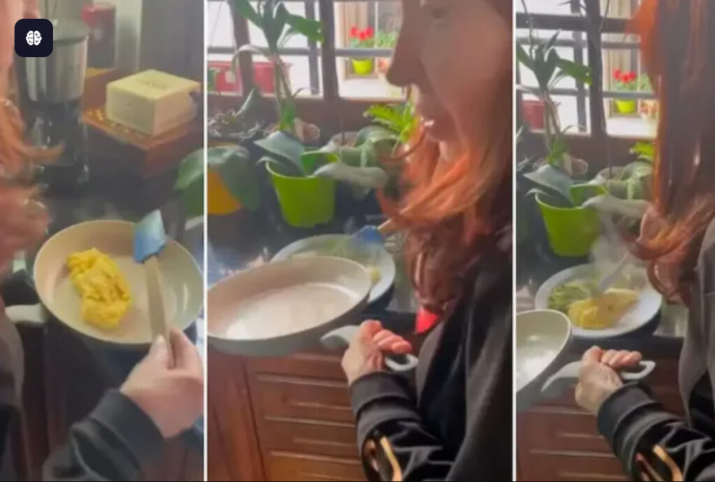 Cristina, huevos revueltos y política: el video íntimo que moviliza al peronismo en plena campaña