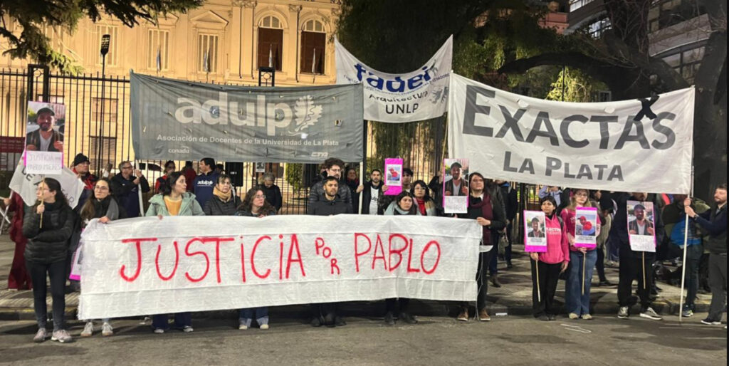 Marcha en defensa de la UNLP y reclamo de justicia por Pedro Pablo Mieres