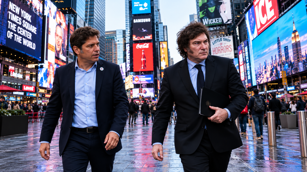 Milei y Kicillof cruzaron sus agendas en Nueva York con la mira puesta en 2027