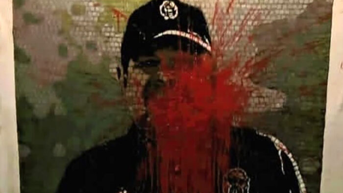 Vandalizaron un mural de Maradona en el estadio de Gimnasia: manchas de pintura roja y repudio generalizado