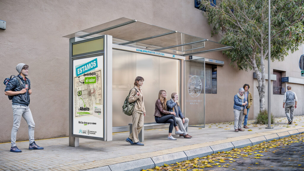 La Plata prueba nuevas paradas de colectivo con diseño moderno y tecnología integrada