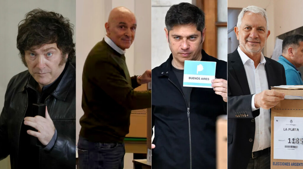 Milei, Kicillof, Máximo Kirchner y Alak marcaron la jornada electoral con mensajes cruzados y llamados a la participación
