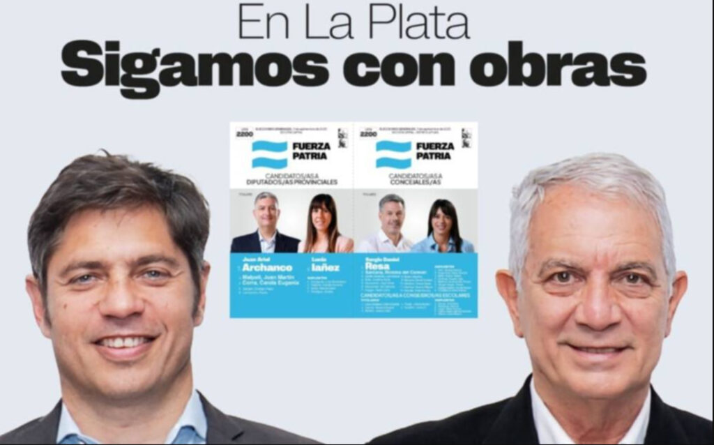 Fuerza Patria presentó la boleta de Alak en La Plata con el slogan: «Sigamos con obras»