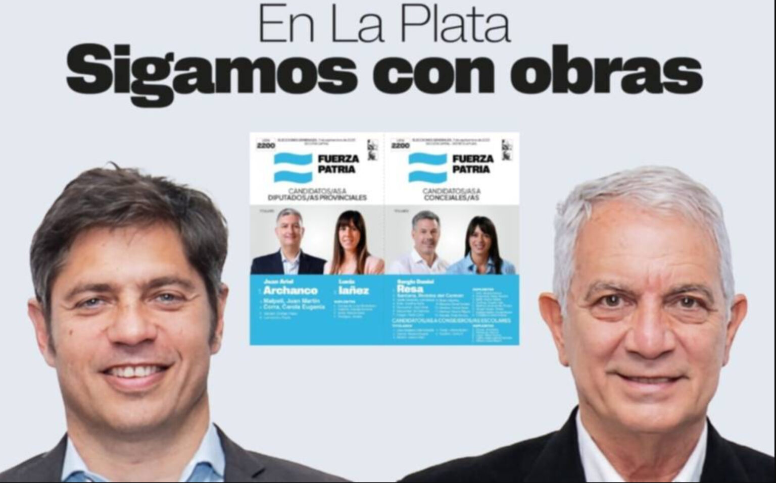 Fuerza Patria presentó la boleta de Alak en La Plata con el slogan ...