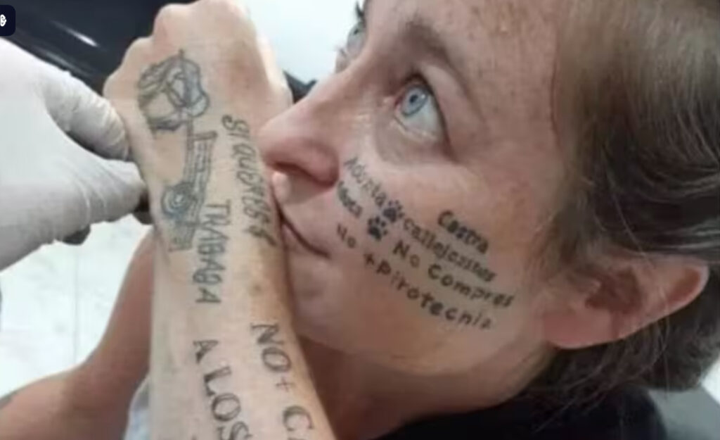 Tiene 20 gatos, tatuajes en la cara y quiere ser concejal libertaria: ¿quién es Geraldine Prais?