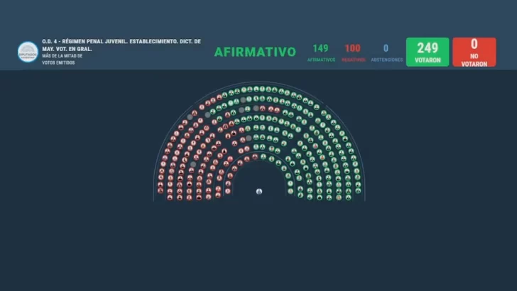 Diputados aprobó bajar la edad de imputabilidad de 16 a 14 años